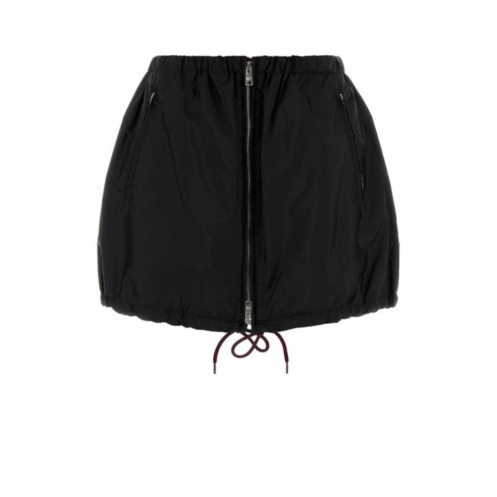 Prada Women Black Re-Nylon Mini Skirt